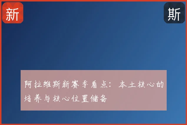 阿拉维斯新赛季看点：本土核心的培养与核心位置储备